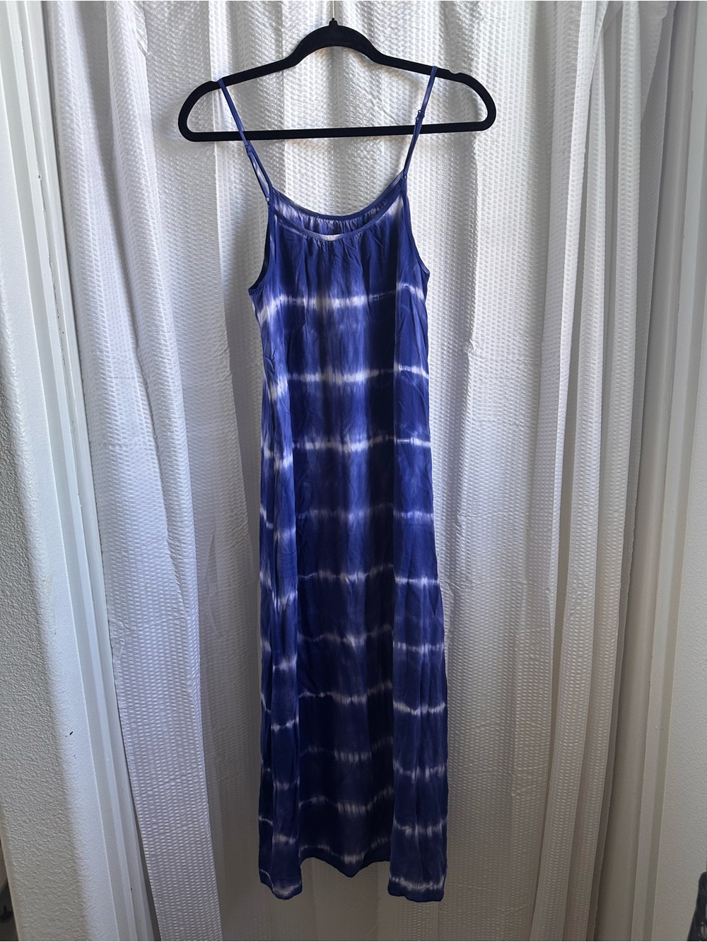 Merona Blue and White Tie-Dye Maxi Dress - Picture 2 of 4